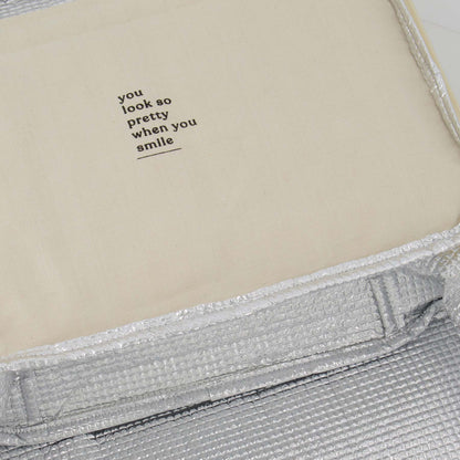 Lunch Koeltas Strepen Off White 32 x 24 cm