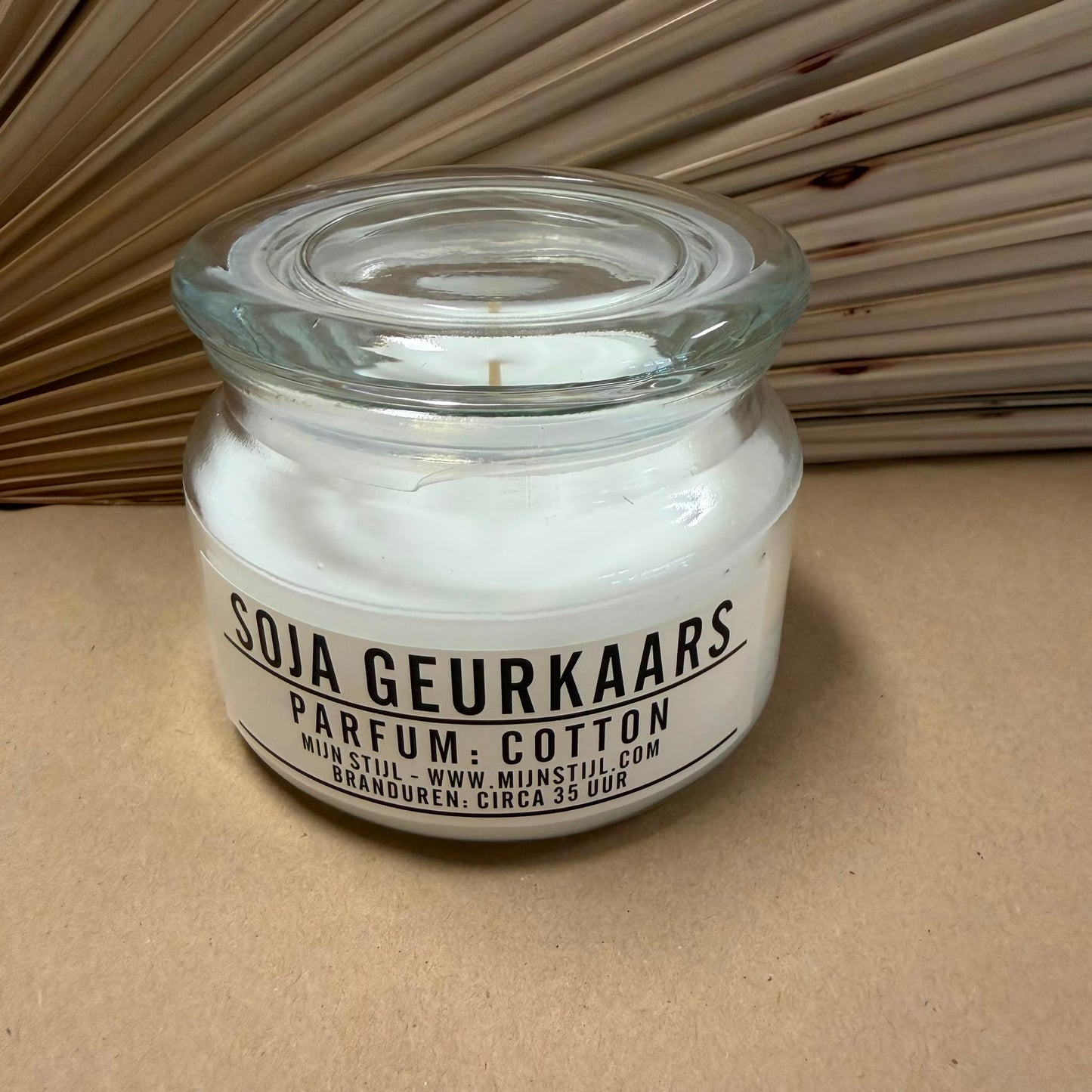 Mijn stijl Geurkaars in glas Cotton