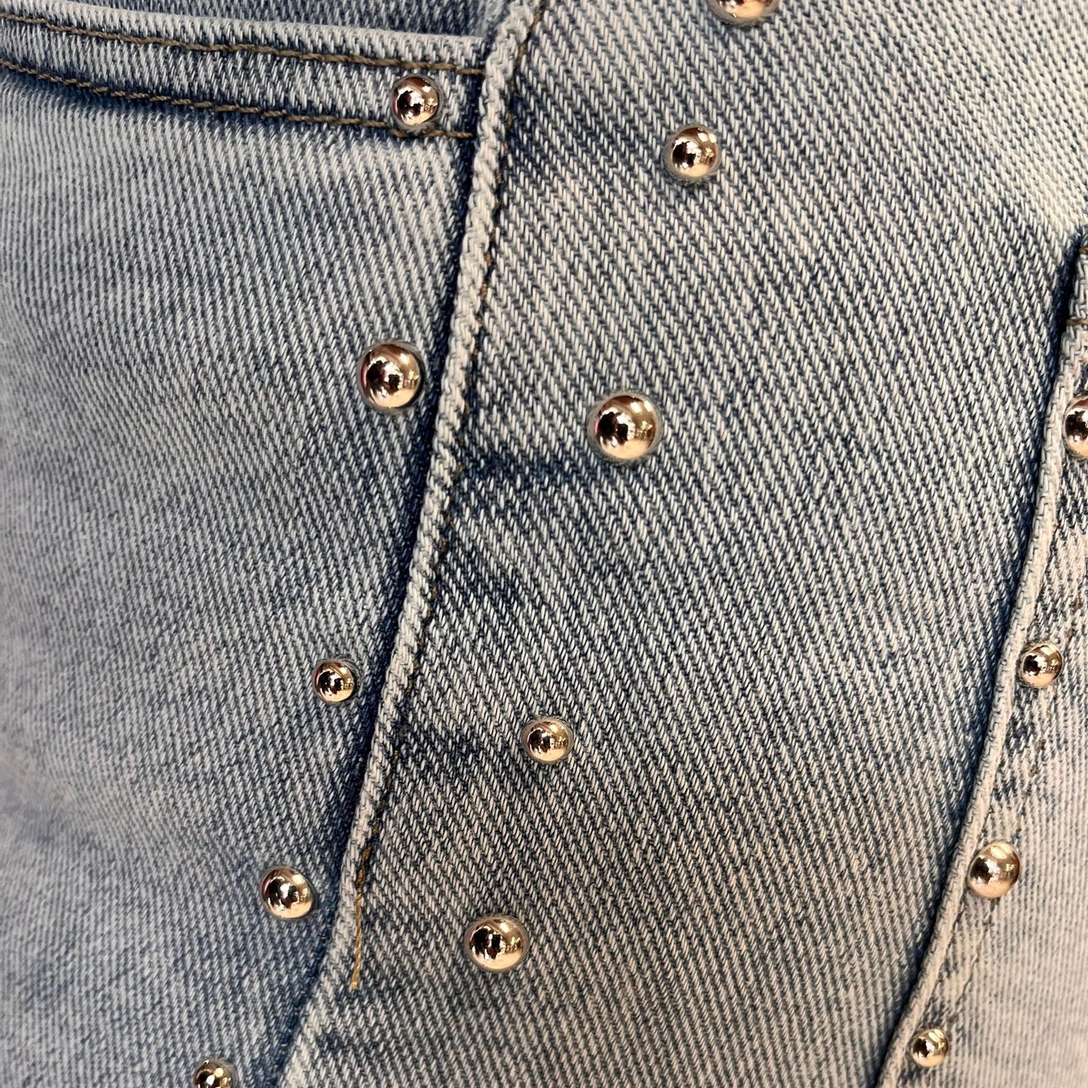 Milou Wide leg Studs Light blue