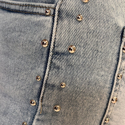 Milou Wide leg Studs Light blue