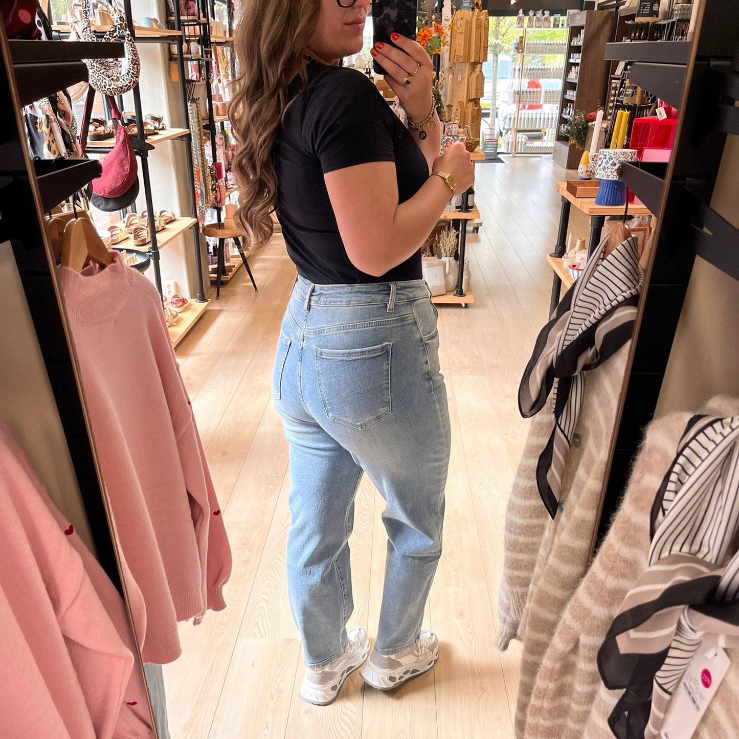 Nadia Mom fit Blue