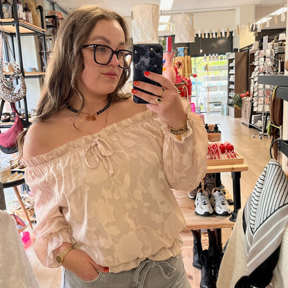 Naomi | Off shoulder | Beige