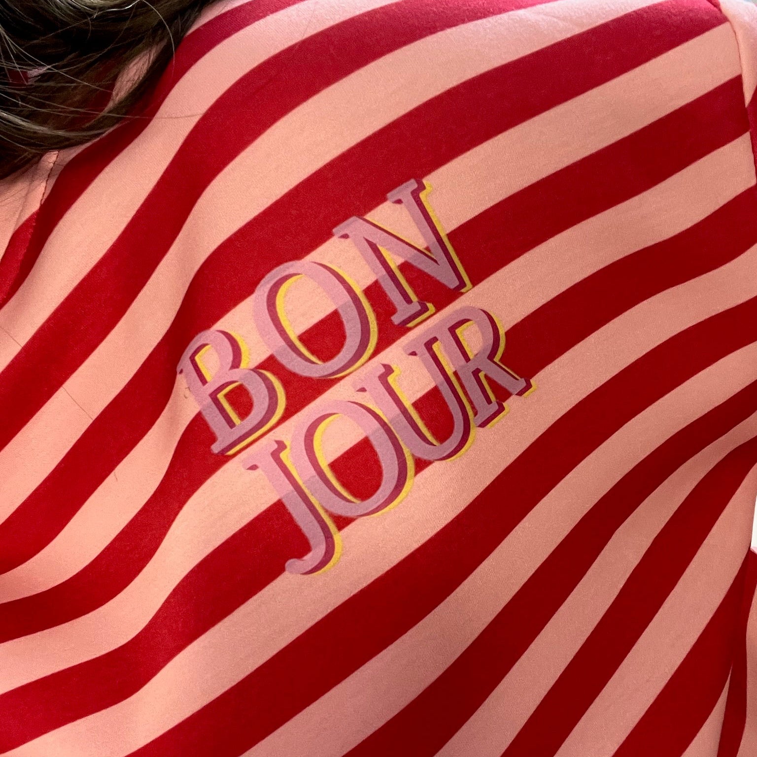 Noor Stripe shirt Red pink
