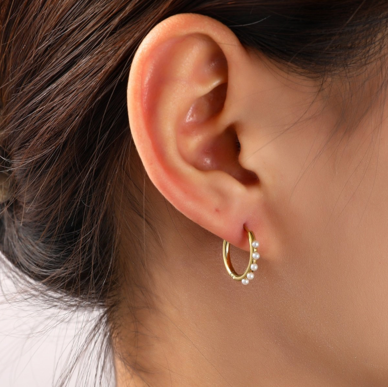 Pearl Hoop E56094-2