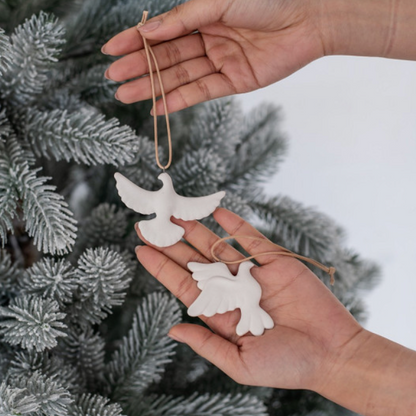 Porseleinen Ornament Duif 