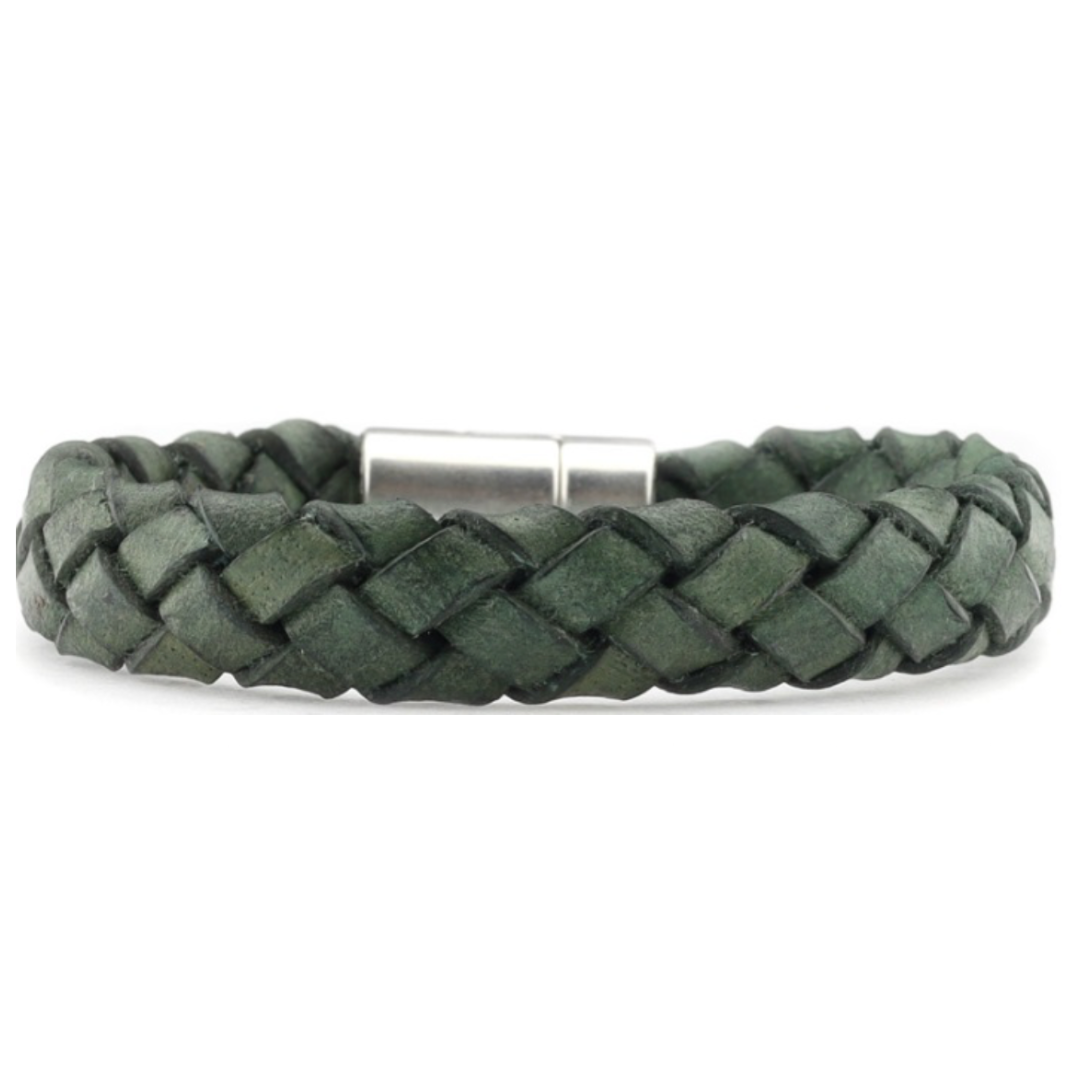 Qoss Bart Herenarmband Groen vlecht