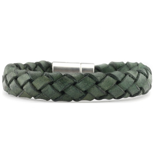 Qoss Bart Herenarmband Groen vlecht