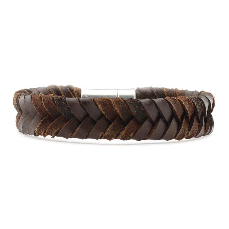 Qoss Boris Herenarmband bruin
