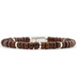 Qoss Erik Herenarmband kraal bruin