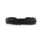 Qoss Heren armband Tom Leer Zwart
