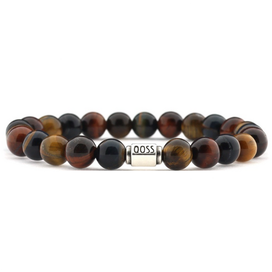 Qoss Job Herenarmband Tiger Eye mix