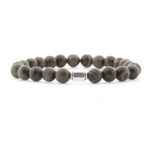 Qoss heren armband Job black malachite