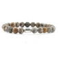 Qoss heren armband Job marmer taupe