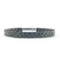 Qoss heren armband Rik grijs leer