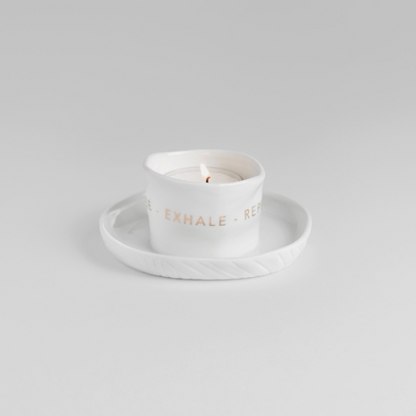 Räder Tealight holder Inhale - Exhale - Repeat