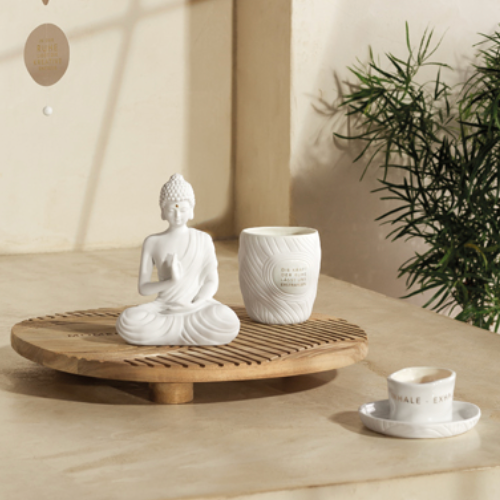 Räder Tealight holder Inhale - Exhale - Repeat