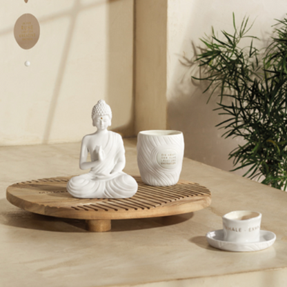 Räder Tealight holder Inhale - Exhale - Repeat