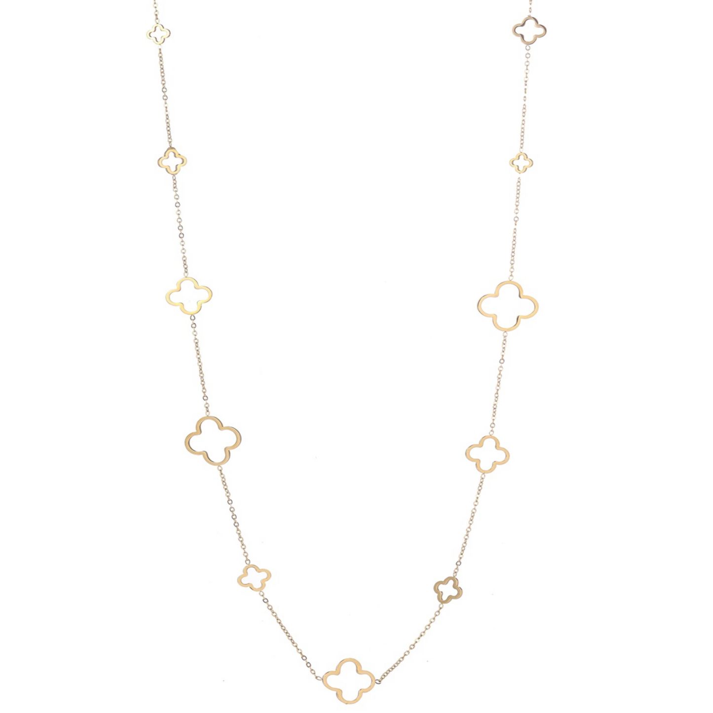 Necklace | Long | Clover | 14K | N4707-2 | Day&Eve | Stainless steel