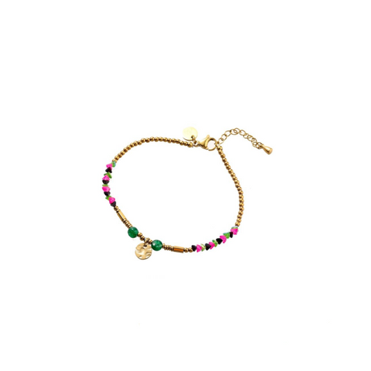 Bracelet | One Petal | 14K | Mix | B56334-3 | Day&Eve | Stainless steel