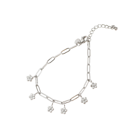 Bracelet | Flower Pendants | RH | B56036-1 | Day&Eve | Stainless steel