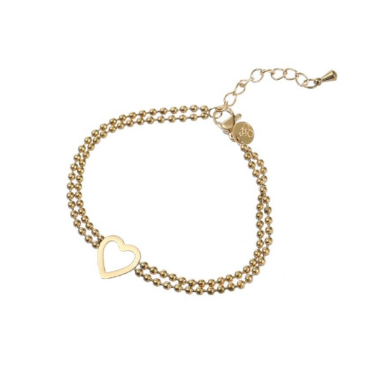 Bracelet | Open Heart | 14K | B4754-2 | Day&Eve | Stainless steel