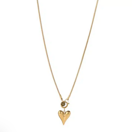 Necklace | Long | Heart Pendant | N56080-2 | Day&Eve | Stainless steel