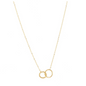 Necklace | Double Hoop | 14K | N2742-2 | Day&Eve | Stainless steel