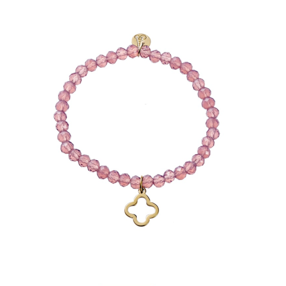 Kids Bracelet | Open Clover Charm | Purple | TB2950-67-2 | Day&Eve