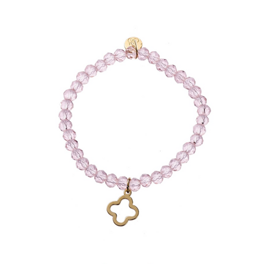Kids Bracelet | Open Clover Charm | Pink | TB2950-52-2 | Day&Eve