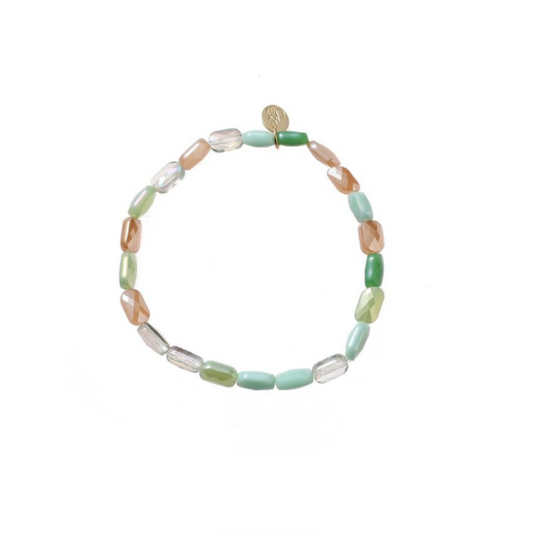 Kids Bracelet | Small Size Box Bead | Green Mix | TB5001-10 | Day&Eve