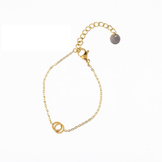Kids Bracelet | Double Circle | 14K | TB8813-2 | Day&Eve | Stanless steel