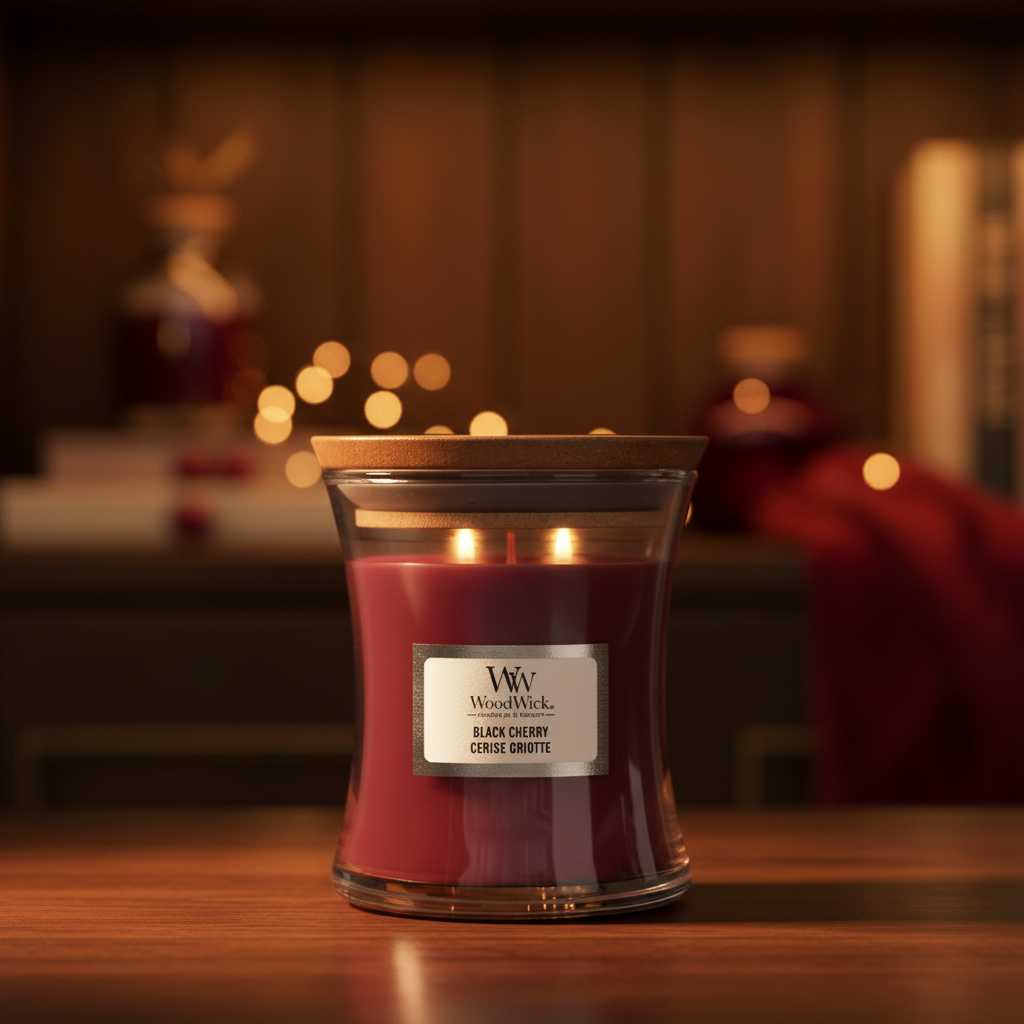 WoodWick | Mini Candle | Black Cherry