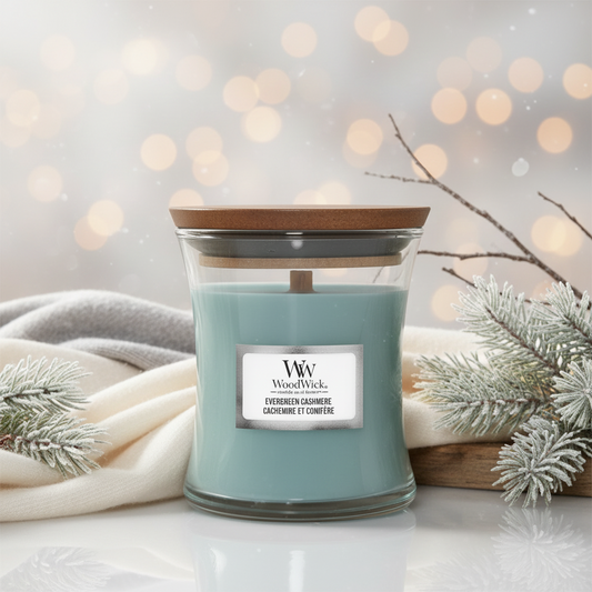 WoodWick | Mini Candle | Evergreen Cashmere