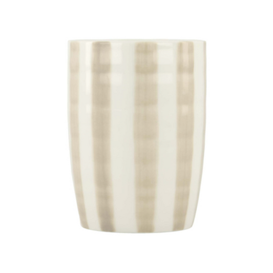 Zusss | Koffiemok streep | Wit - Zand