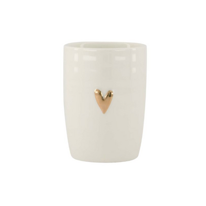 Zusss | Koffiemok Hartje | Wit - Goud