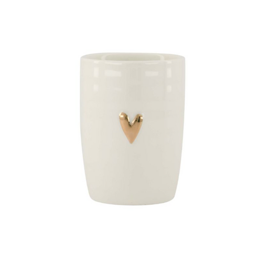 Zusss | Koffiemok Hartje | Wit - Goud
