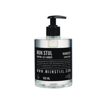 MIJN STIJL | Handzeep | Lily Amber | Zwart etiket | 500 ml