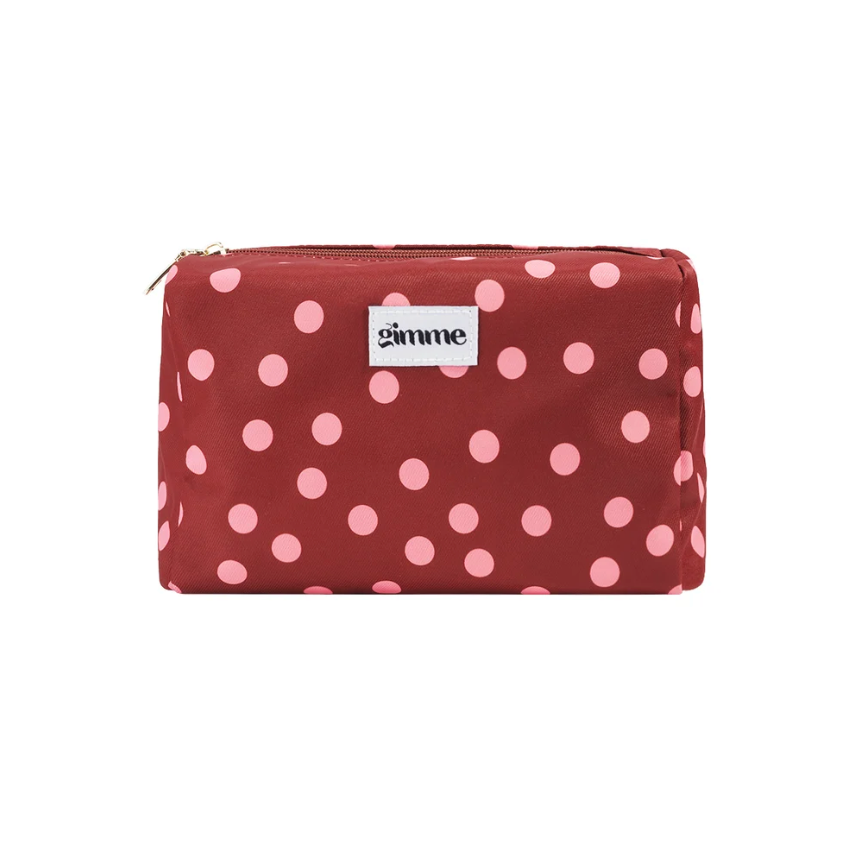 Make-up tas | Stippen | Rood - Roze