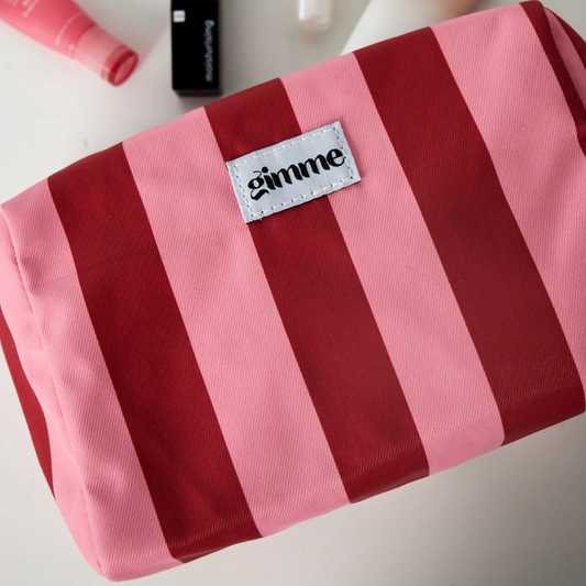 Make-up tas | Streep | Rood - Roze