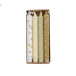 Rustik lys | Dinerkaarsen | Flowers summer | Set van 4 stuks