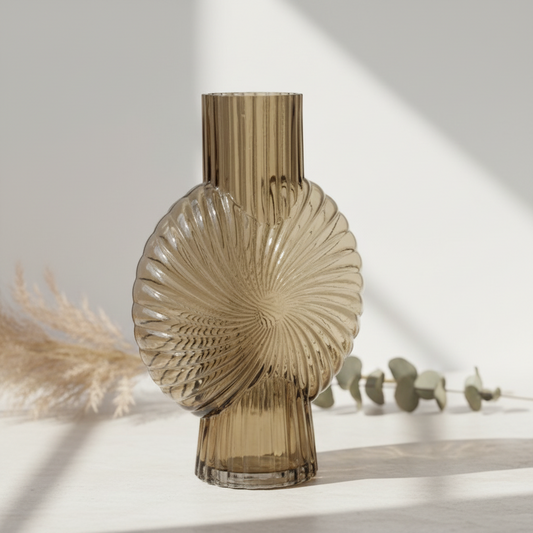 Glazen vaas | Schelp | Roest