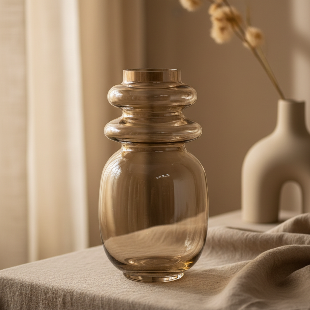 Glazen vaas | Roest | 20,5cm