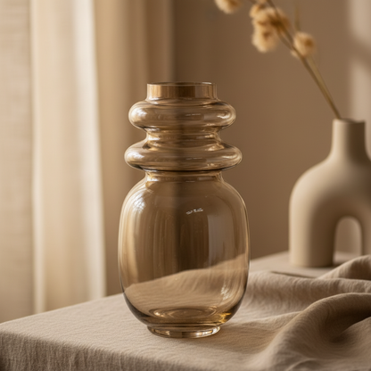 Glazen vaas | Roest | 20,5cm