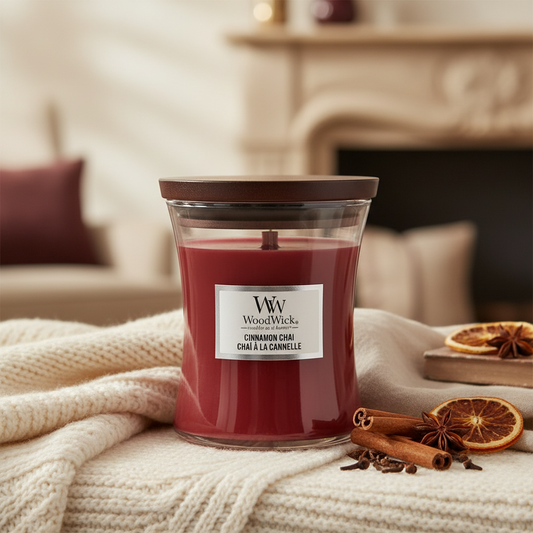 WoodWick | Medium Candle | Cinnamon Chai