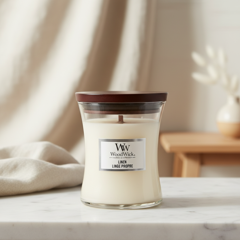 WoodWick | Medium Candle | Linen