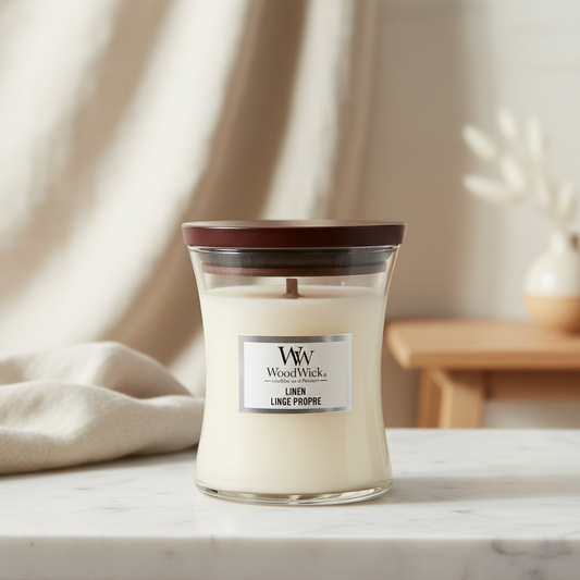 WoodWick | Medium Candle | Linen