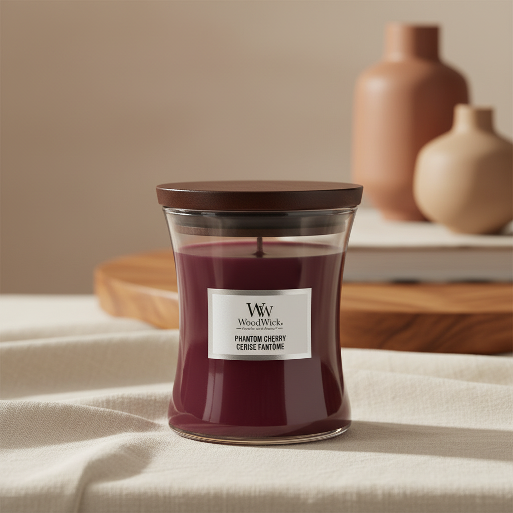 WoodWick | Medium Candle | Phantom Cherry