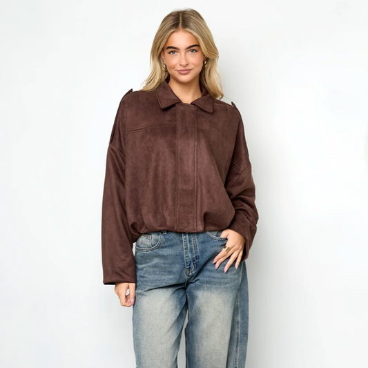 Jasje | Kylie | Suèdelook | Bruin