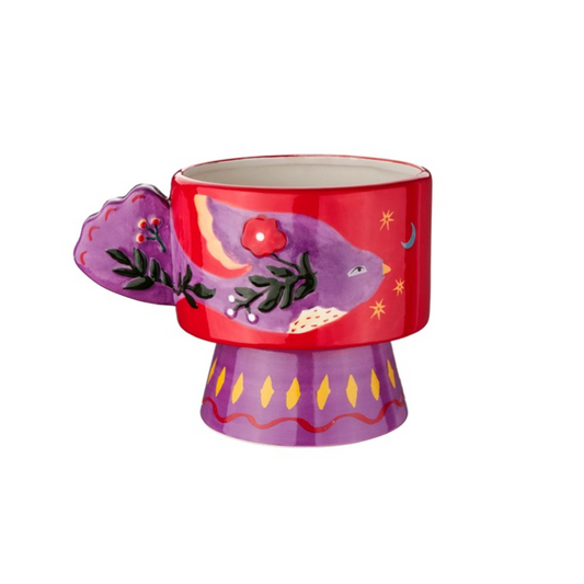 Aardewerk vaas | Duskdove | Keramiek | 21x15x15cm