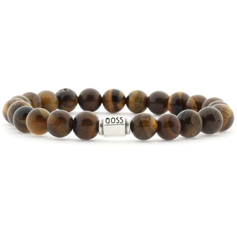 Qoss Job Herenarmband - Tiger Eye Natuursteen